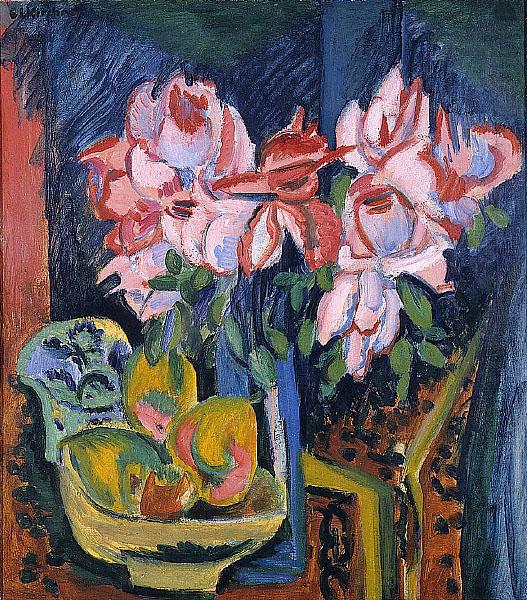 Ernst Ludwig Kirchner Pink Roses china oil painting image
